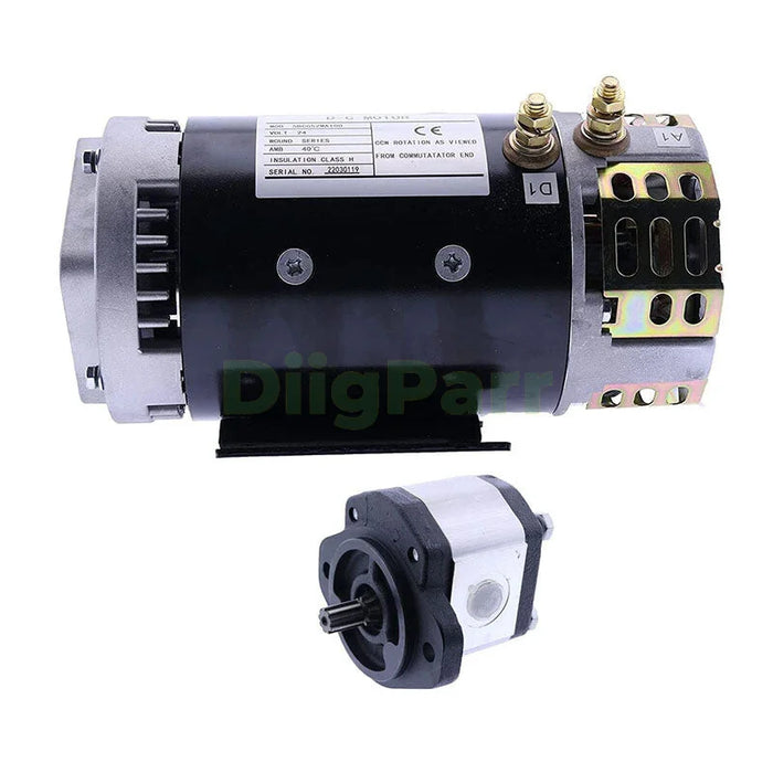 24V Electric Motor 40844GT & Hydraulic Pump 96193GT for Genie GS-1530 GS-2032 GS-2046 GS-3232 GS-4655